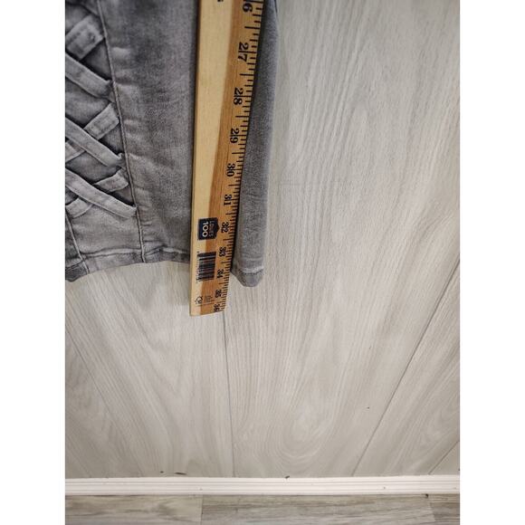 Legendary Status Women's Denim Jeans Size 20 Charcoal Boot cut Zig Zag Sides - Picture 11 of 12